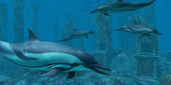 Dolphins — Atlantis 3D Screensaver