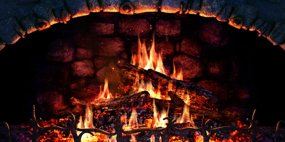 Fireplace 3D Screensaver