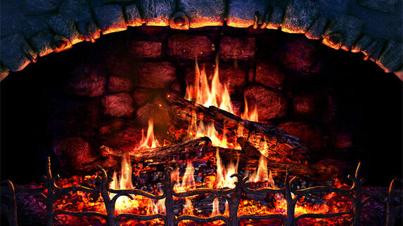 3D Écrans de Veille “Cheminee” - Fireplace - Une véritable cheminée sur